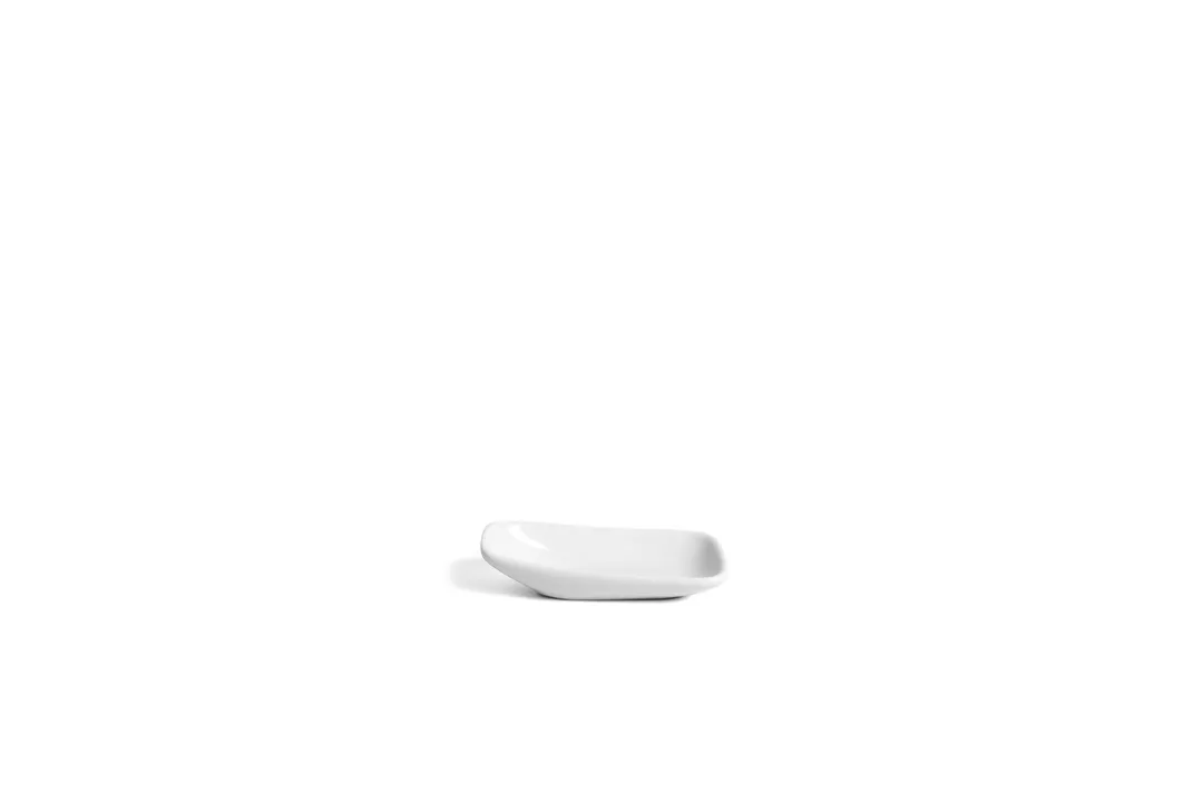 Ariane Porcelain AVRARN000011008 Rectangle Plate, 3.125" x 1 2/3" (8x4.3 Cm), Ivory - 24/Case