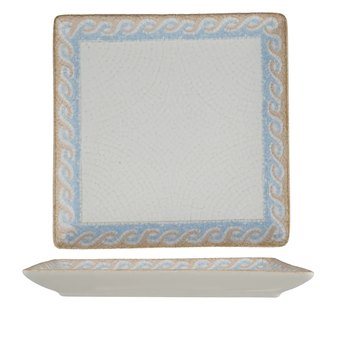 Ariane Porcelain DJSARN11L011005 Juliet Square Platter 10 5/8" x 10 5/8" Porcelain Athena - 6/Case