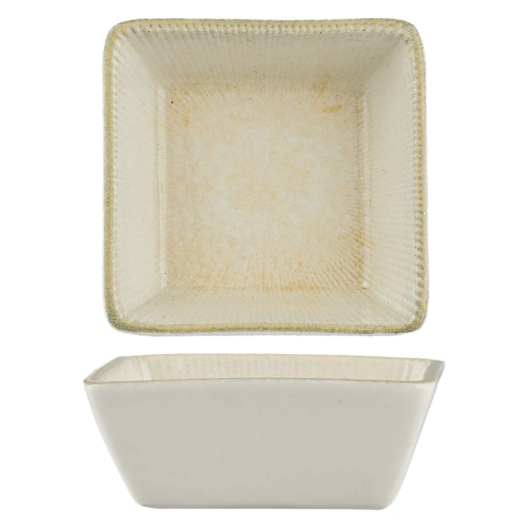 Ariane Porcelain DMNARN09S101002 Miniature Squire Plate, 2 3/4" Round, Paros Sand Porcelain, 18/Case