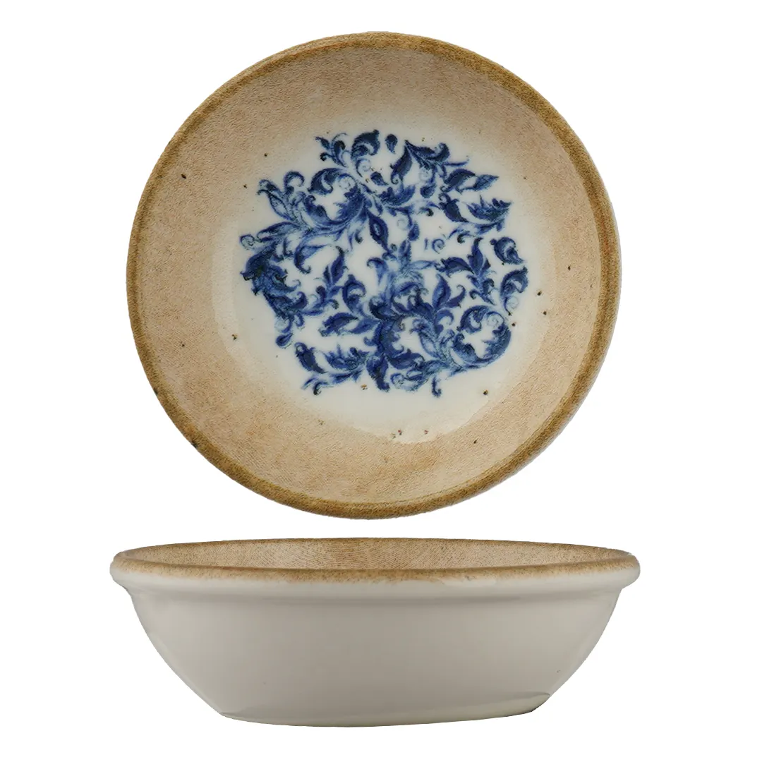 Ariane Porcelain DMNARN11K101030 Miniature Deep Round Plate 2-3/4" Porcelain – 18/Case