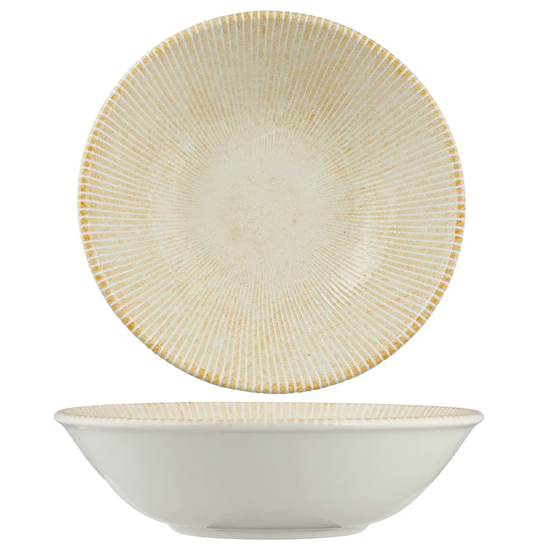 Ariane Porcelain DPRARN09S029011 - 4" Salad Bowl, Paros Sand Porcelain, 12/Case