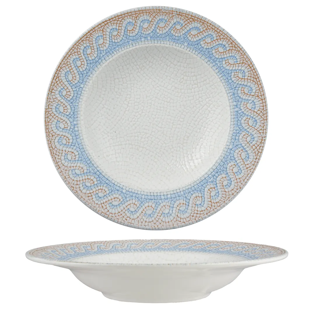 Ariane Porcelain DPRARN11L012023 Ariane-Prime Deep Rim 9-1/16" Round Porcelain China Plate, 12/Case