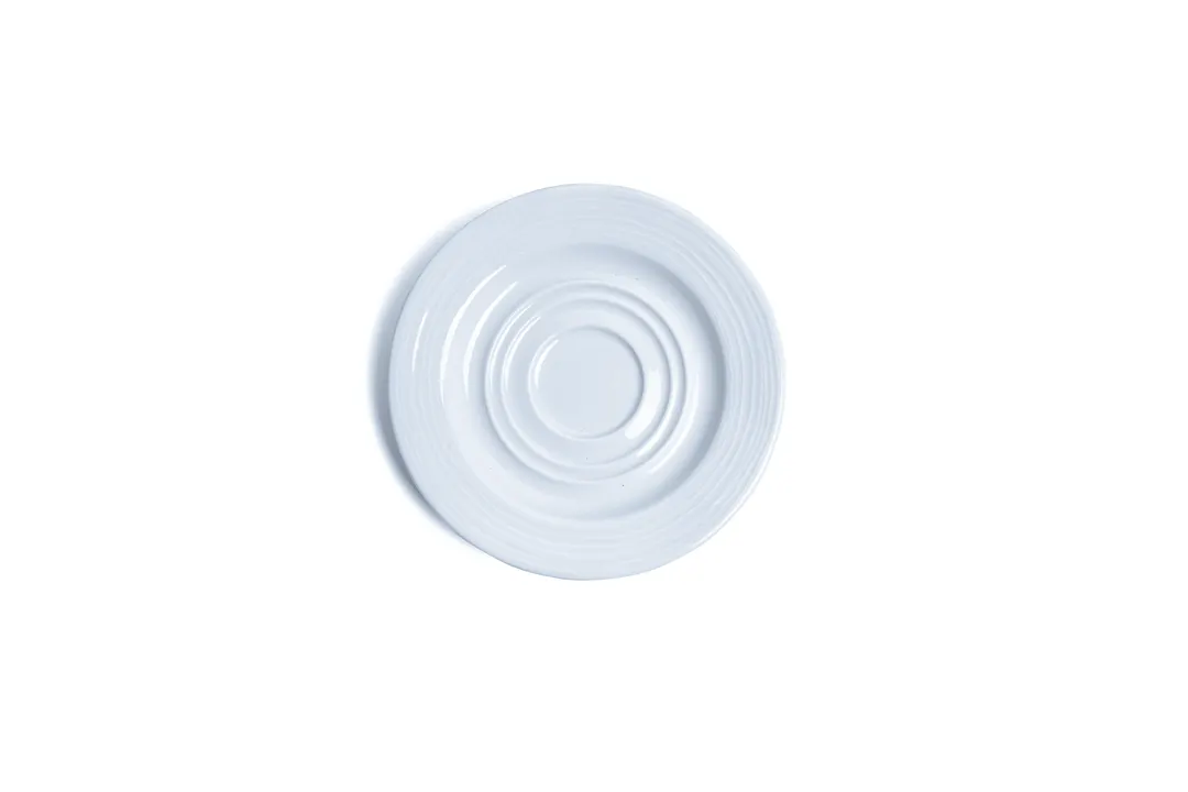 Ariane Porcelain DPRARN13A014015 Prime Saucer, 6" (15 Cm), Glacier Eclipse, Porcelain - 12/Case