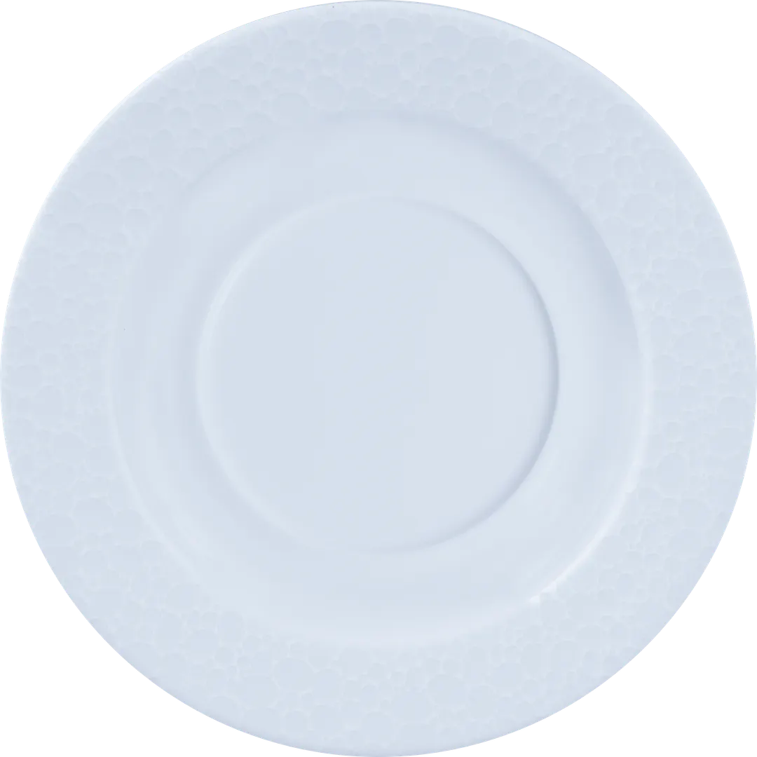 Ariane Porcelain DPRARN13B014017 Prime Saucer, 6 2/3" (17 Cm) Glacier Mineral Porcelain Square Design - 12/Case