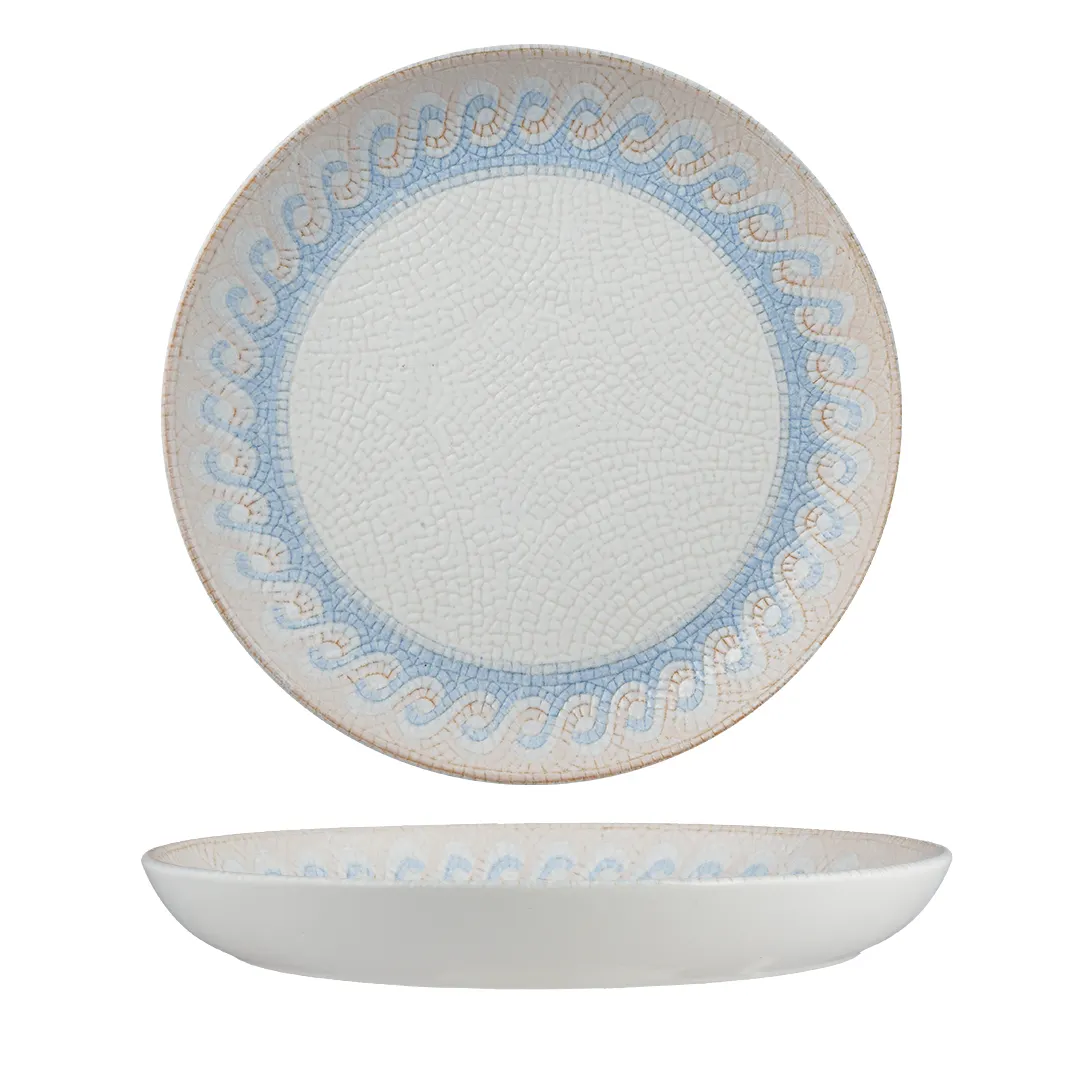 Ariane Porcelain DTIARN11L011003 China Plate, 10 5/8" Flat, Porcelain, Round - 6/Case