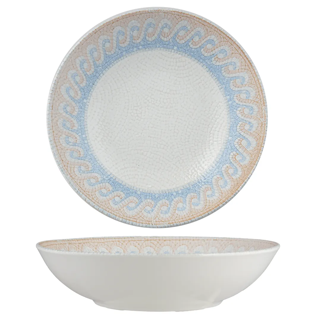Ariane Porcelain DVCARN11L012018 Vital Coupe Round Deep Plate, 7" (18 Cm), Athena, Porcelain - 6/Case