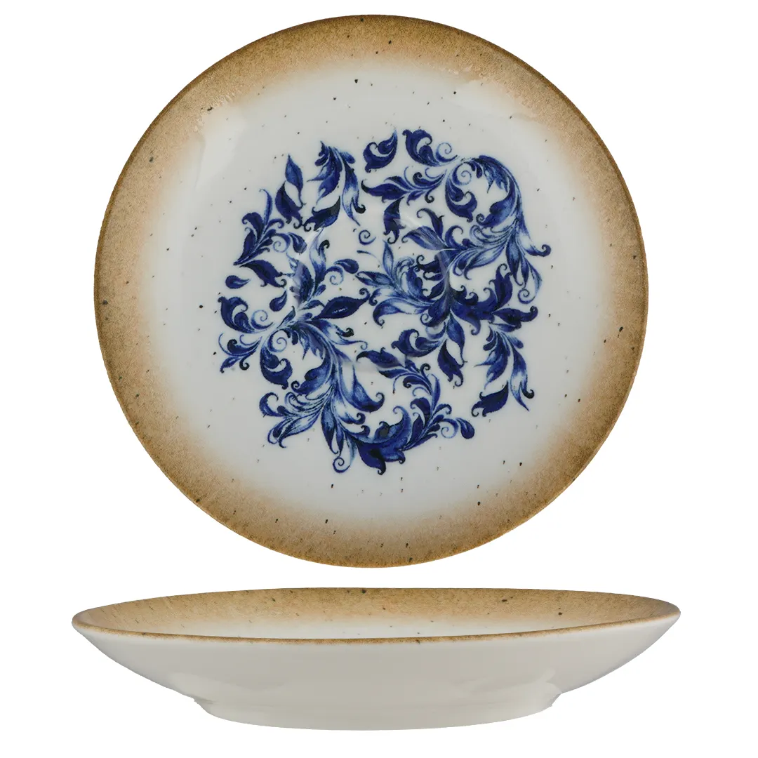 Ariane Porcelain DXRARN11K014001 Luxury Saucer, 6" (15 Cm), Amalfi, Porcelain, Square - 12/Case