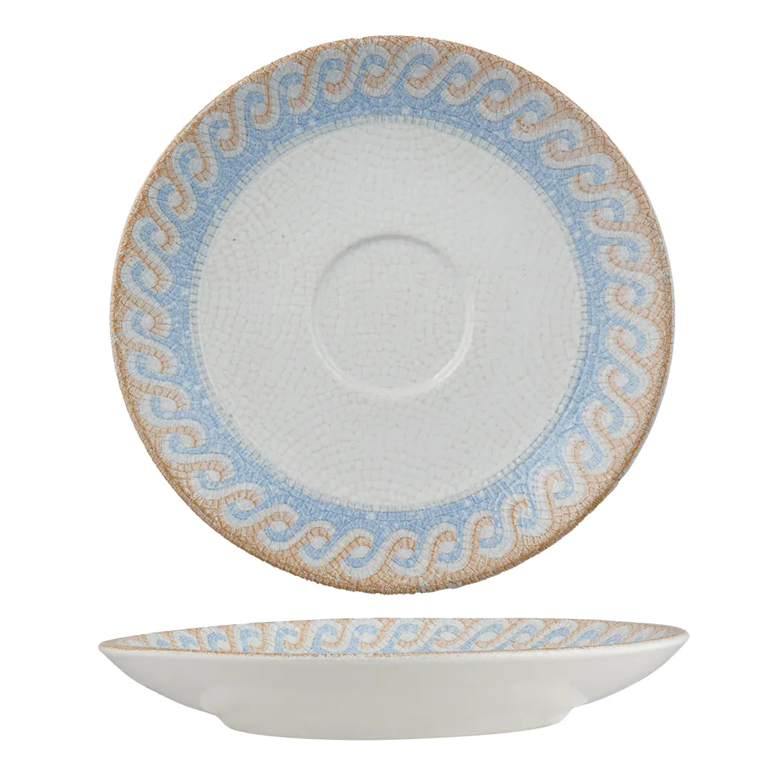 Ariane Porcelain DXRARN11L014001 Luxury Saucer, 6" (15 Cm), Athena, Porcelain - 12/Case