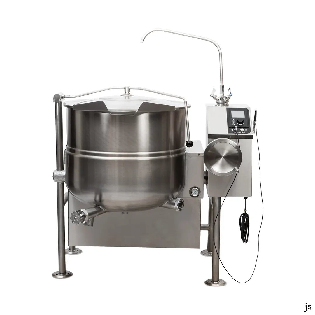 Cleveland KGL80T 80 Gallon Floor Tilting 2/3 Steam Jacketed Gas Kettle, 190.000 BTU