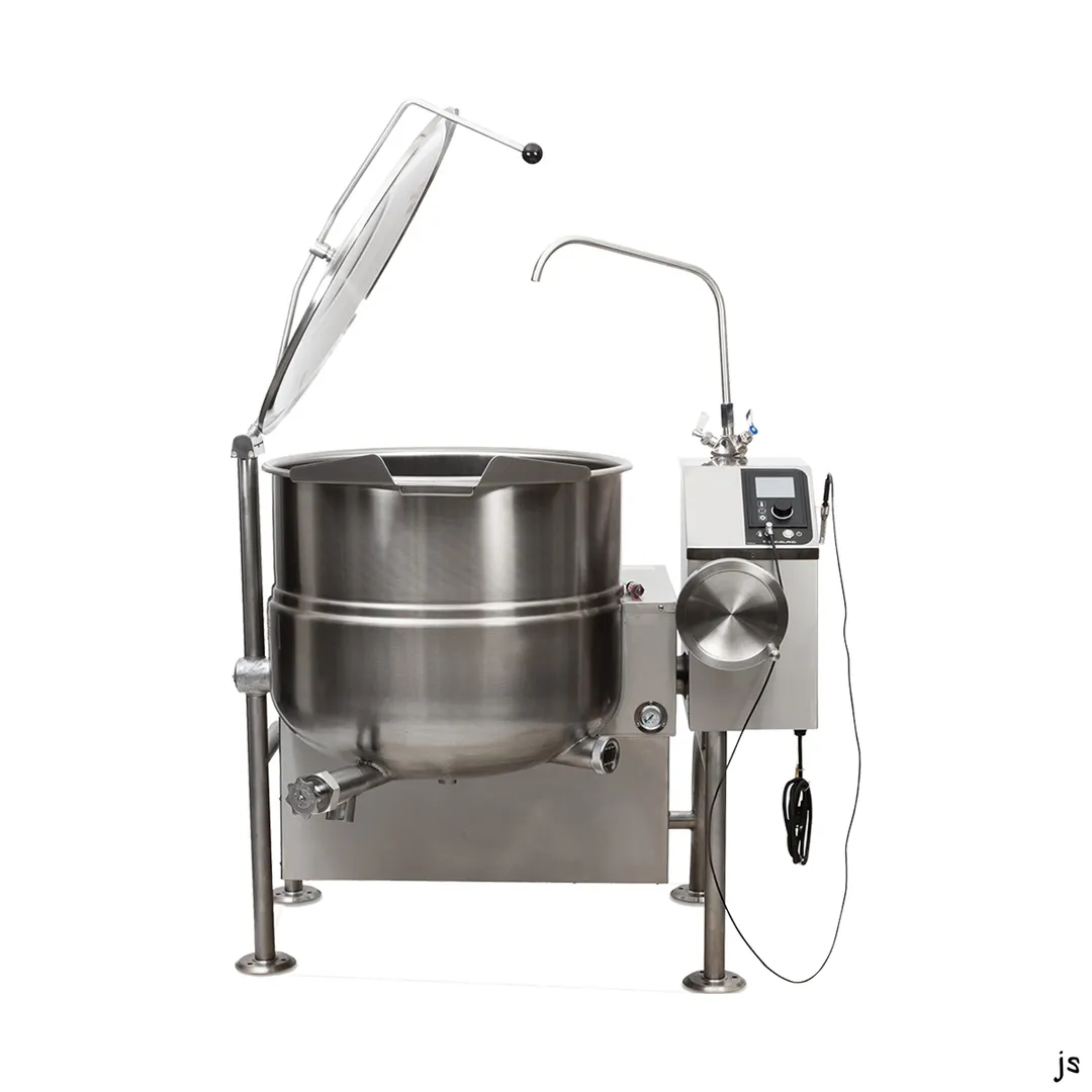 Cleveland KGL80T 80 Gallon Floor Tilting 2/3 Steam Jacketed Gas Kettle, 190.000 BTU