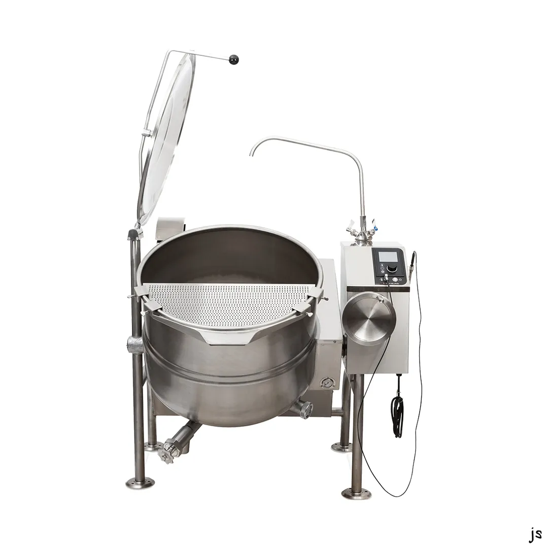 Cleveland KGL80T 80 Gallon Floor Tilting 2/3 Steam Jacketed Gas Kettle, 190.000 BTU
