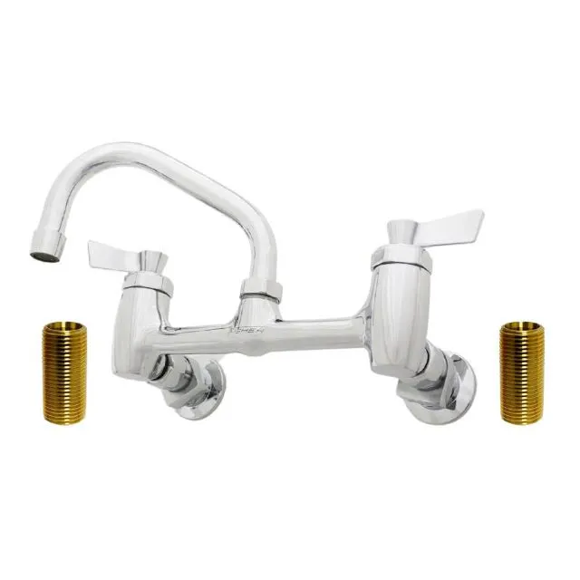 Fisher 91710 Faucet, 8' Adjustable Wall Mount with Nipples & 12" Swing Spout