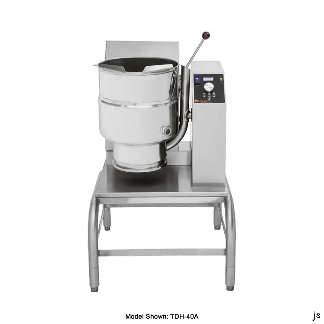 Groen TDH-24C 6 Gallon Countertop Tilting 2/3 Steam Jacketed Gas Kettle, 31.000 BTU