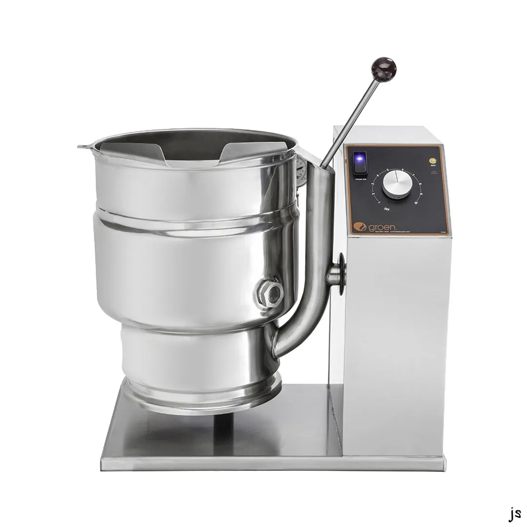 Groen TDH-40C 10 Gallon Countertop Tilting 2/3 Steam Jacketed Gas Kettle, 52.000 BTU