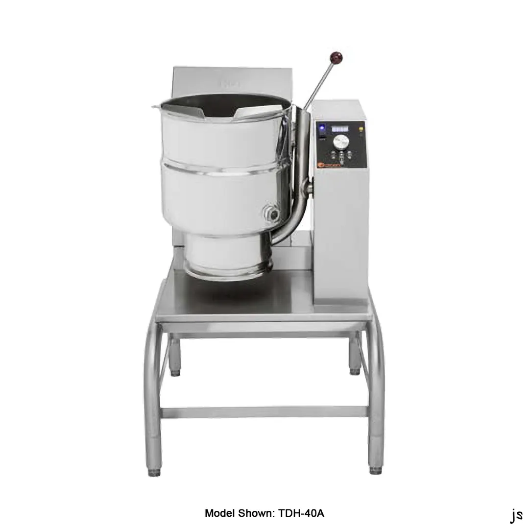 Groen TDH-48A 12 Gallon Countertop Tilting 2/3 Steam Jacketed Gas Kettle, 52.000 BTU