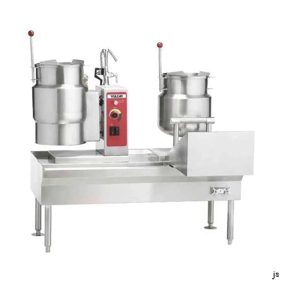 Vulcan VEKT64/1212 24 Gallon Floor Stationary 2/3 Steam Jacketed Electric Kettle Assembly, 64" Stand