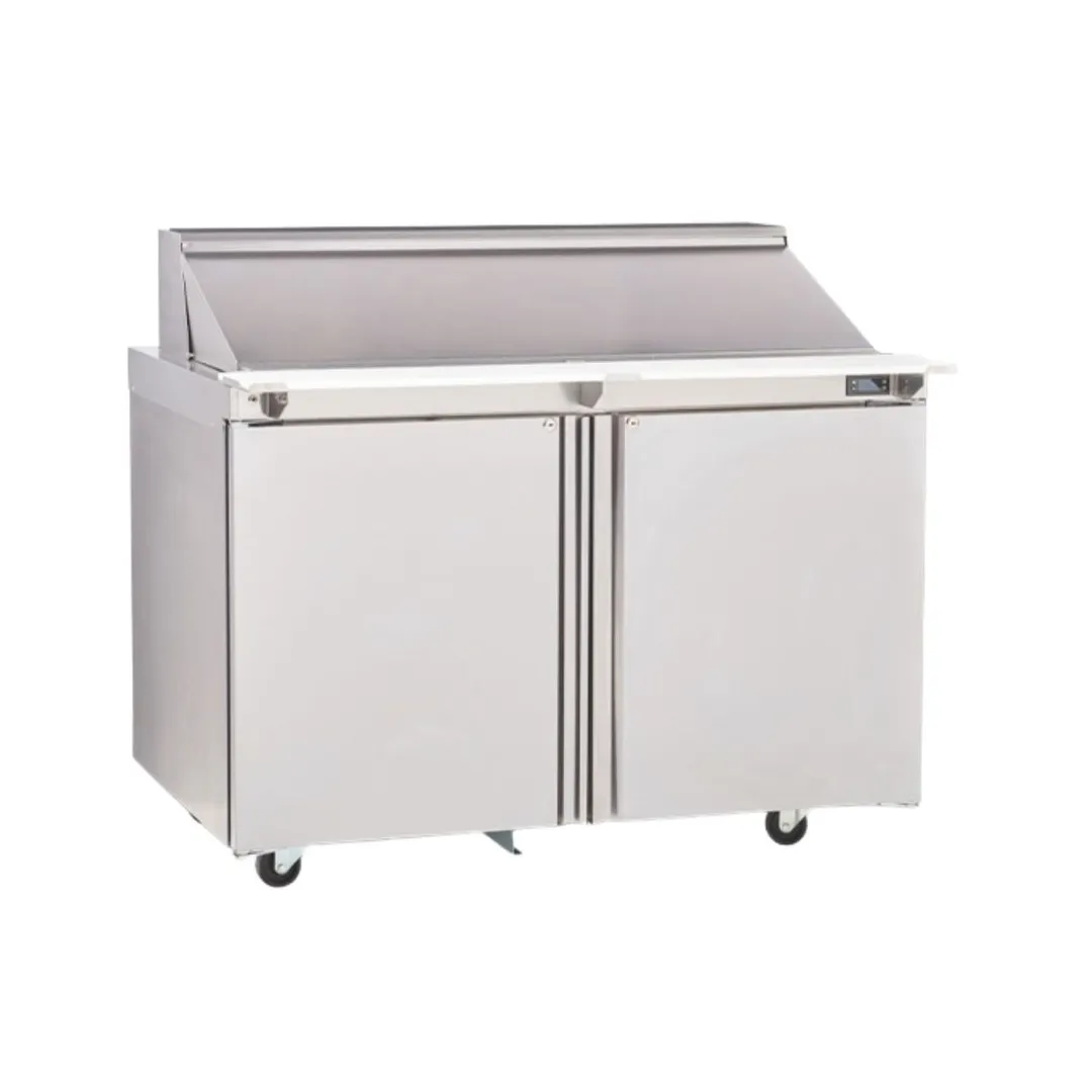 Delfield 4448NP-6M 48" 2-Door Mega Top Sandwich and Salad Prep Table, 6 Pans