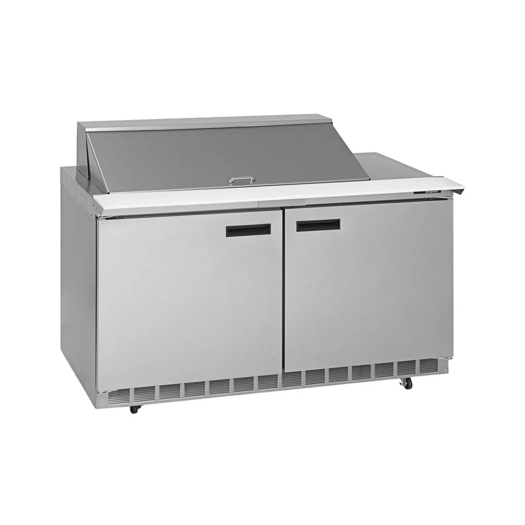 Delfield 4460NP-12M 60" 2-Door Mega Top Sandwich and Salad Prep Table, 12 Pans