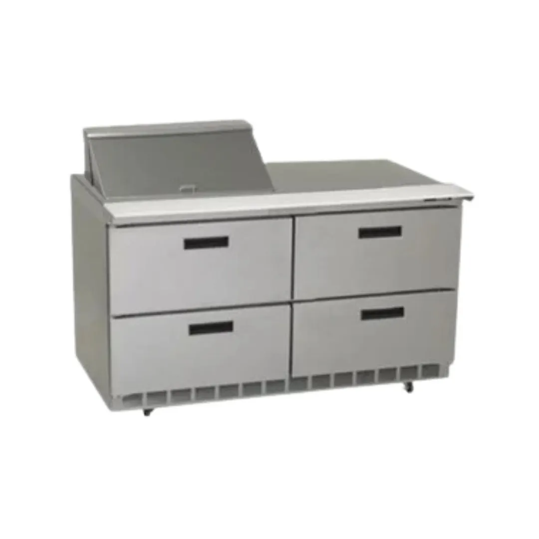 Delfield D4464NP-12M 64" 2-Section Mega Top Sandwich and Salad Prep Table, 4 Drawers, 12 Pans