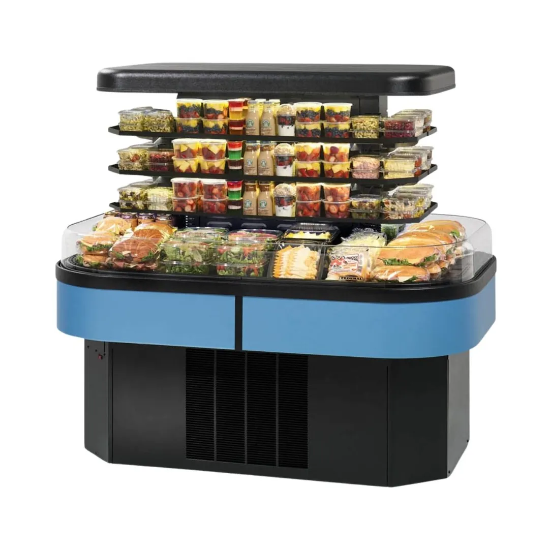 Federal Industries IMSS60SC-3 60" Refrigerated Self-Serve Island Merchandiser, 3 Shelves