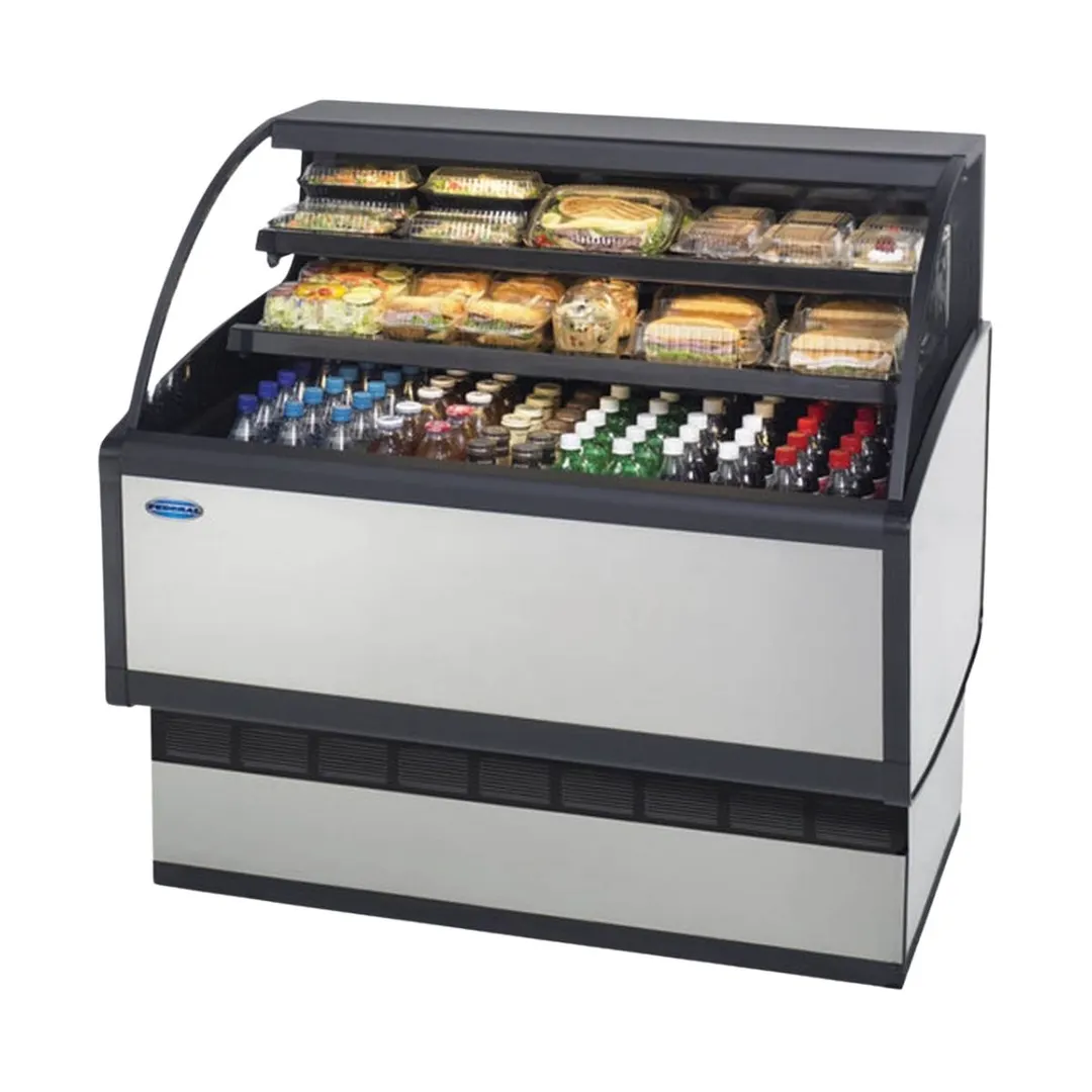 Federal Industries LPRSS4 48" Low Profile Self-Serve Refrigerated Merchandiser, 2 Shelves