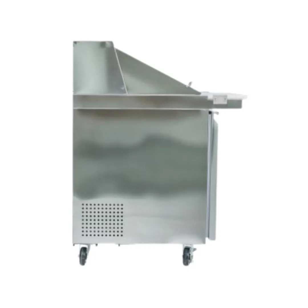 Norpole NE1R-SWMT 27" 1-Door Mega Top Sandwich and Salad Prep Table, 9 Pans, Stainless Steel