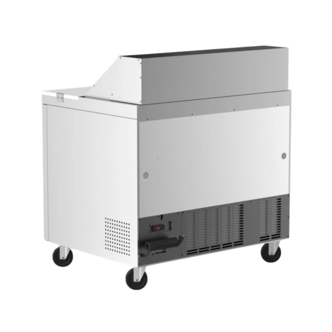 Coldline SP36 36" 2-Section Refrigerated Sandwich and Salad Prep Table, 10 Pans, Stainless Steel