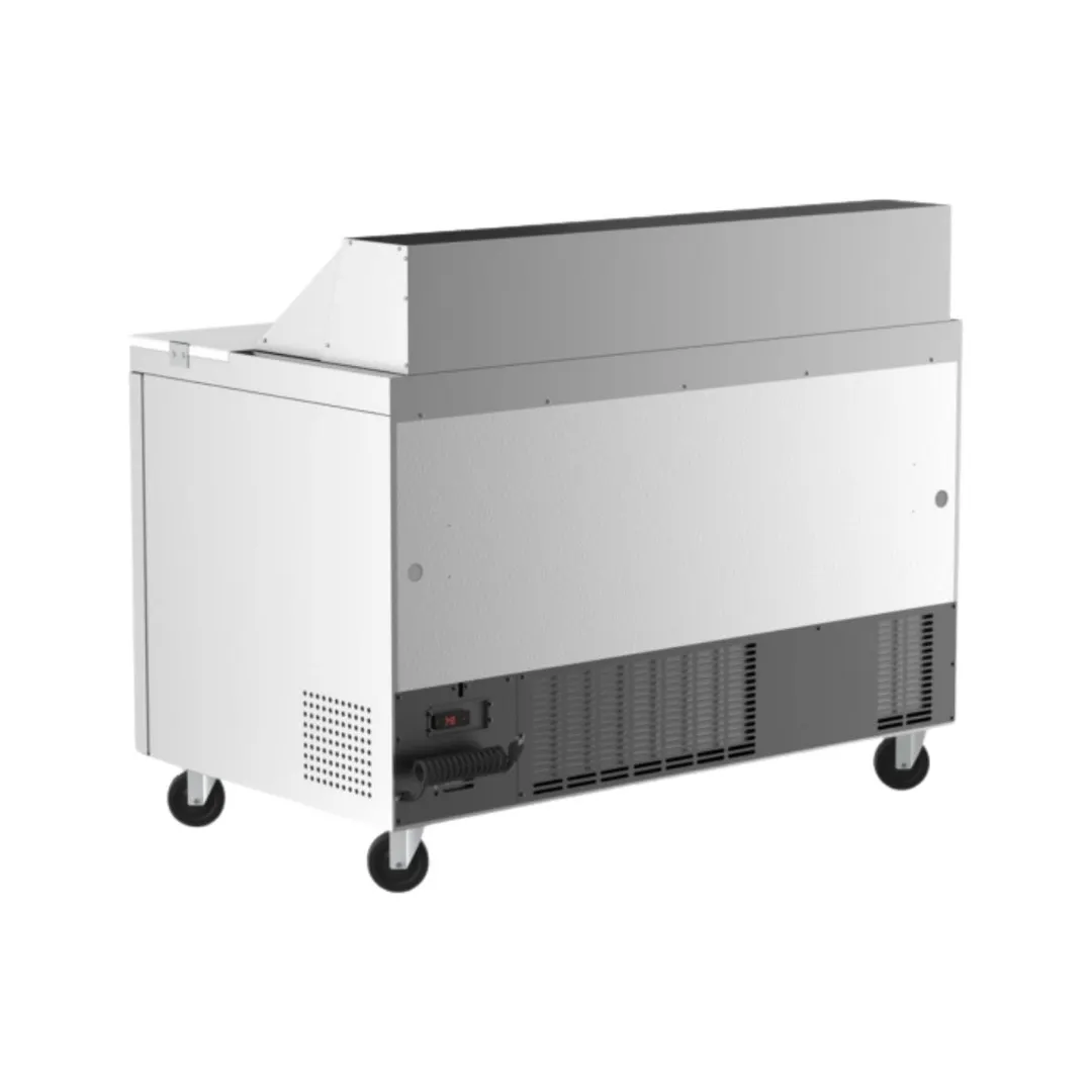 Coldline SP48 46" 2-Door Refrigerated Sandwich and Salad Prep Table, 12 Pans, Stainless Steel
