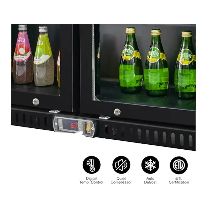 Vitlife Commercial VBBD-238H 35" Back Bar Cooler, 7.5 Cu Ft