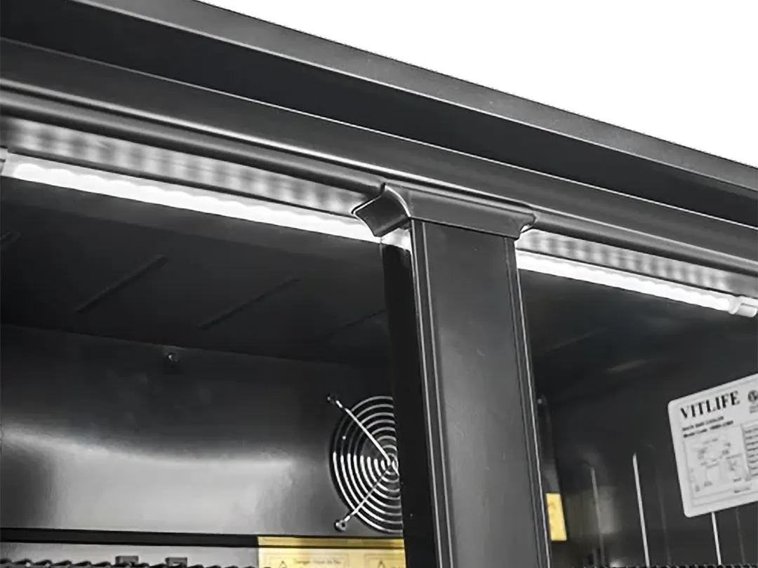 Vitlife VBBT-338H 53" Back Bar Cooler, 11.6 Cu Ft, Swing Doors