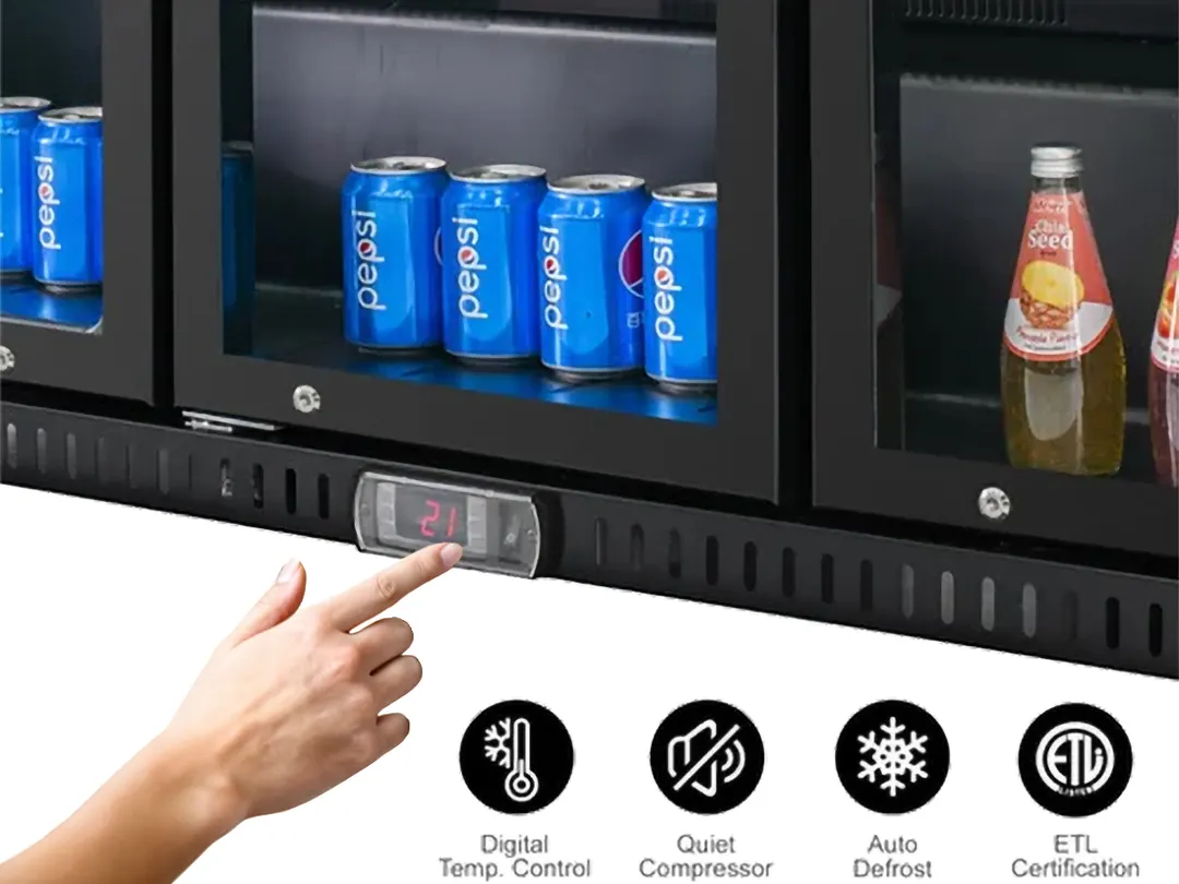 Vitlife VBBT-338H 53" Back Bar Cooler, 11.6 Cu Ft, Swing Doors