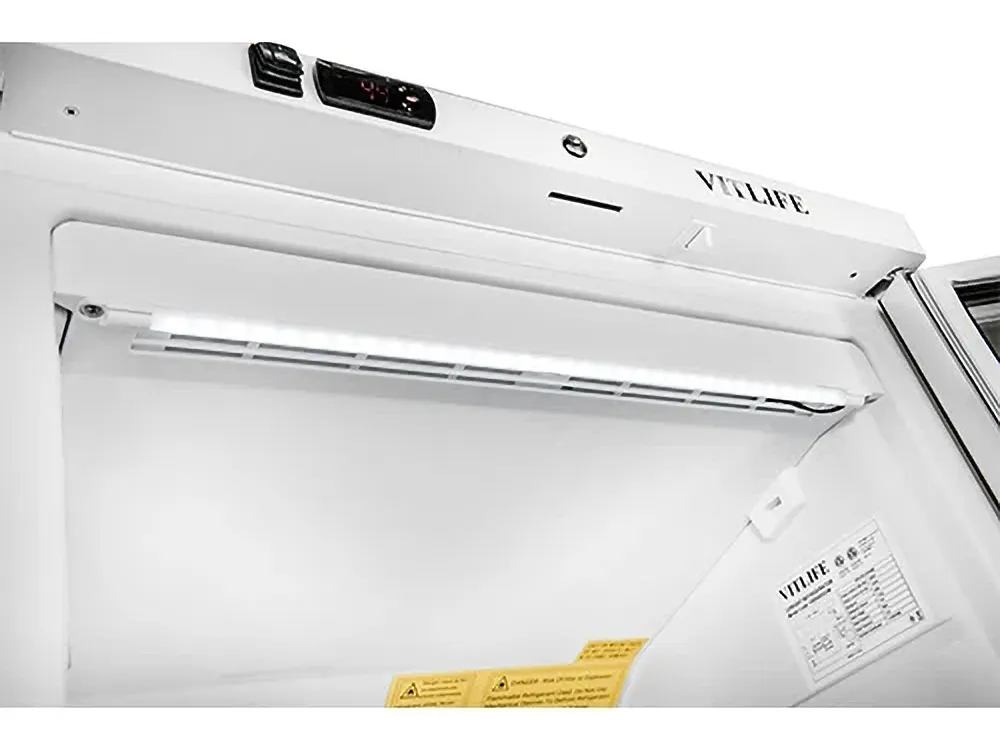 Vitlife Commercial VBF600VGW 30-1/2" 1-Glass Door Reach-In Freezer, Bottom Mount, 18 cu. ft.