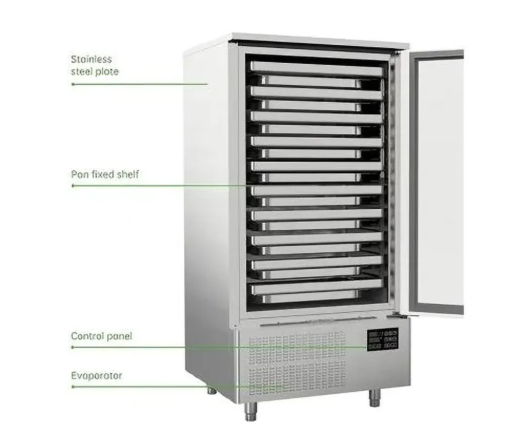 Vitlife Commercial VBF610 31" Reach-In Blast Chiller, GN 1/1 X 10 Pan Capacity, Stainless Steel, 1300W
