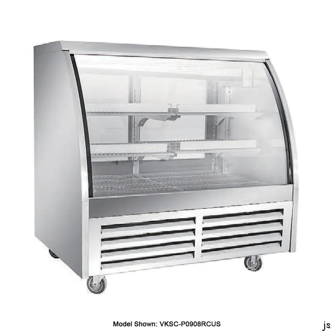 Vitlife Commercial VKSC-P1508RCUS 59" Gravity Coil Deli Case, 17.8 cu ft