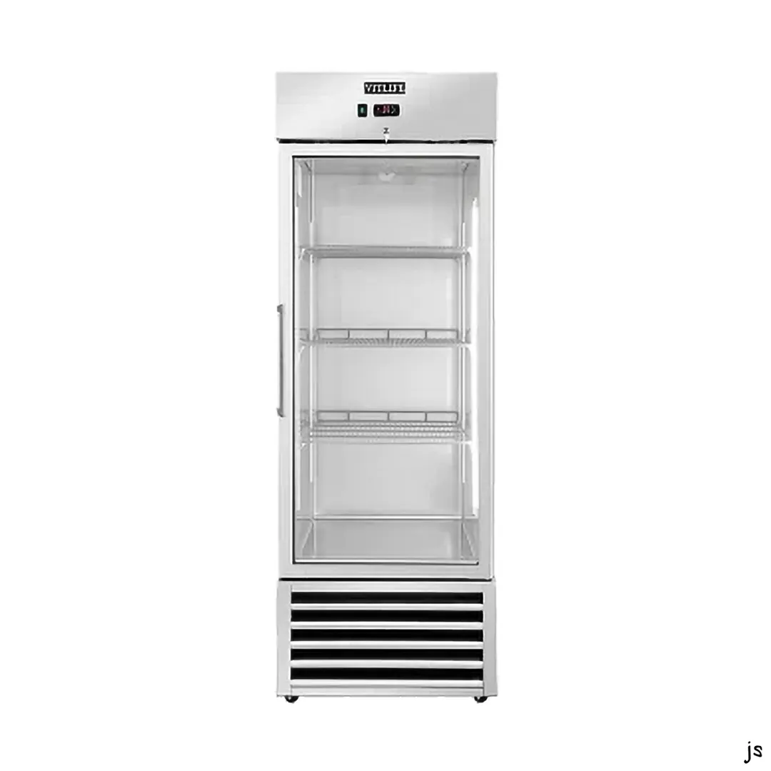 Vitlife Commercial VRB27FG 27" 1-Solid Door Reach-In Freezer, Bottom Mounted, 21 cu. ft., Stainless Steel