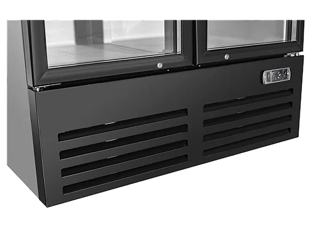 Vitlife Commercial VSC1088VCW 52" 2 Glass Door Merchandiser Refrigerator w/ Canopy, 35.3 cu. ft.