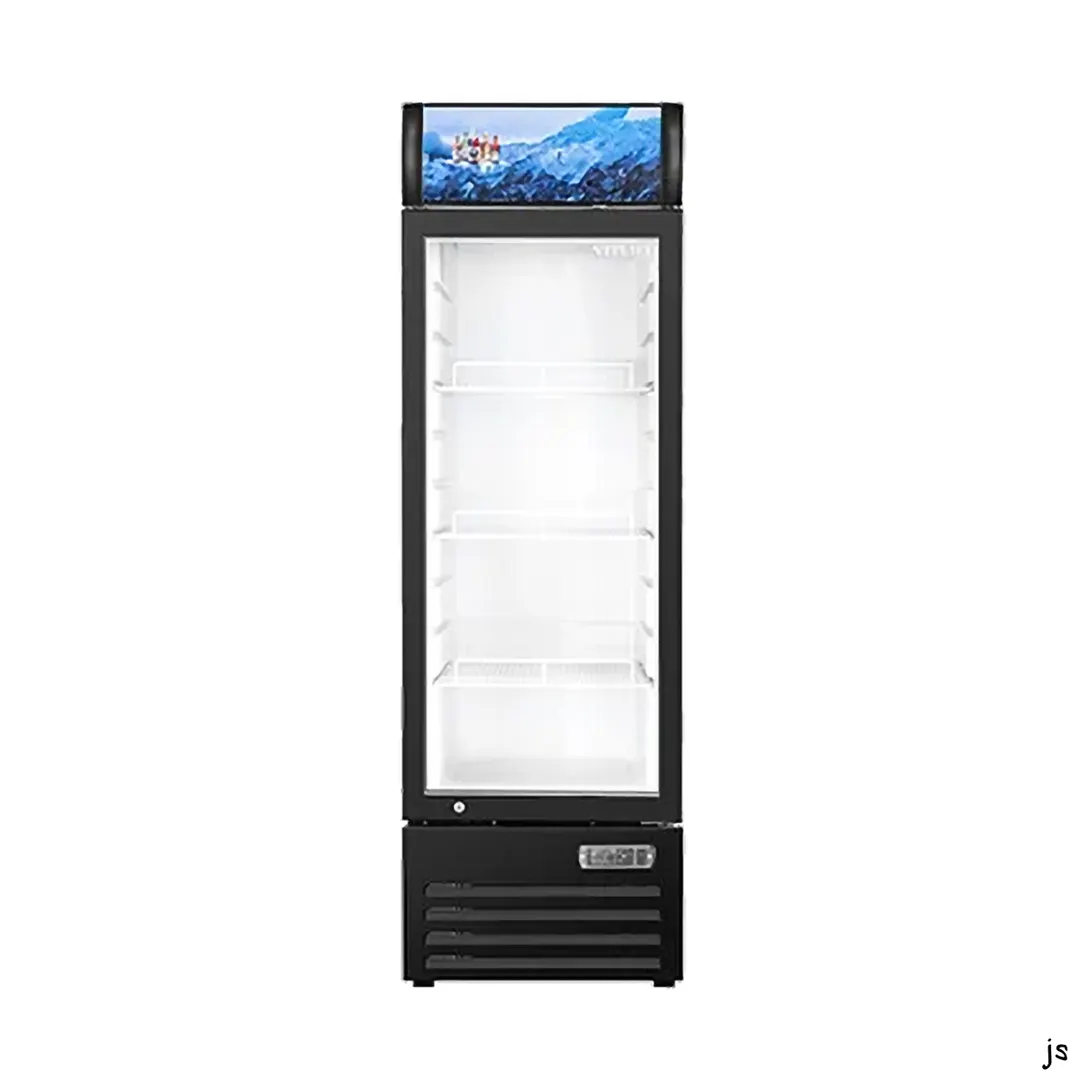 Vitlife Commercial VSC288VCW 20" 1-Glass Door Merchandiser Refrigerator w/ Canopy, 8.8 cu. ft.