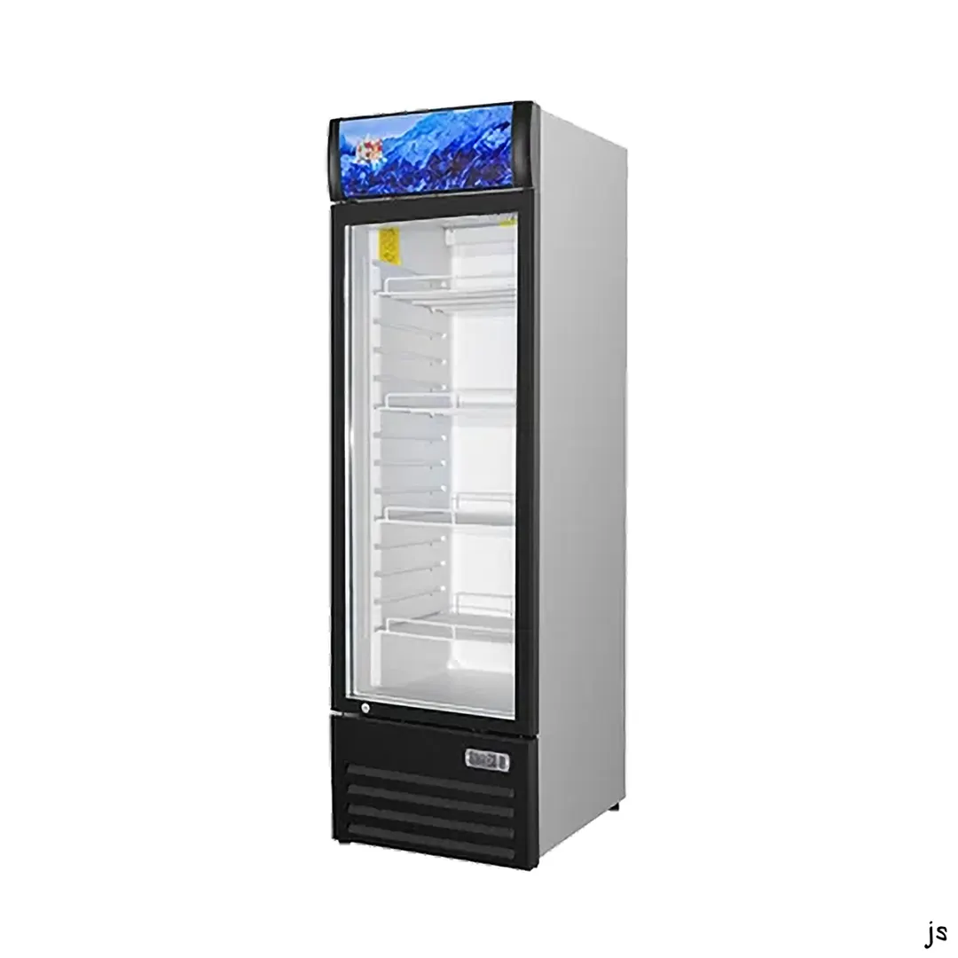 Vitlife Commercial VSC388VCW 24" 1-Glass Door Merchandiser Refrigerator w/ Canopy, 12.3 cu. ft.