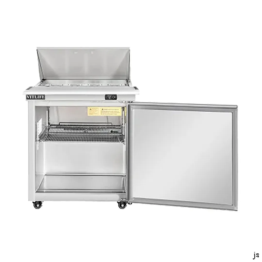 Vitlife Commercial VSP29M 29" Refrigerated Mega Top Sandwich / Salad Unit w/ 1 Door, 7.6 cu. ft.