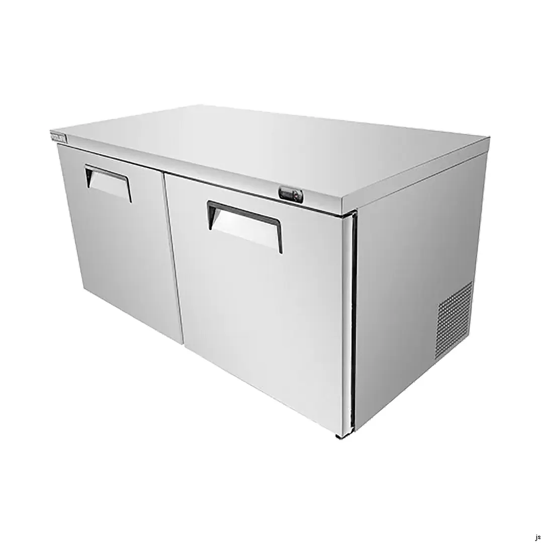 Vitlife Commercial VUC60F 60" 2-Door Reach-In Undercounter Freezer, Stainless Steel, 14.1 cu. ft.