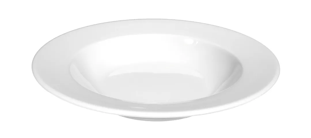 Seltmann 001-160941 China Plate – 8.9" Round Deep Rim Porcelain Dinnerware, White Finish