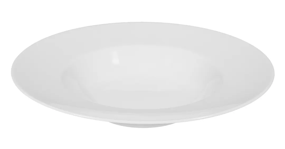 Seltmann 001-167388 Meran Round China Plate, 8.9" Diameter, Deep Rim, White Finish