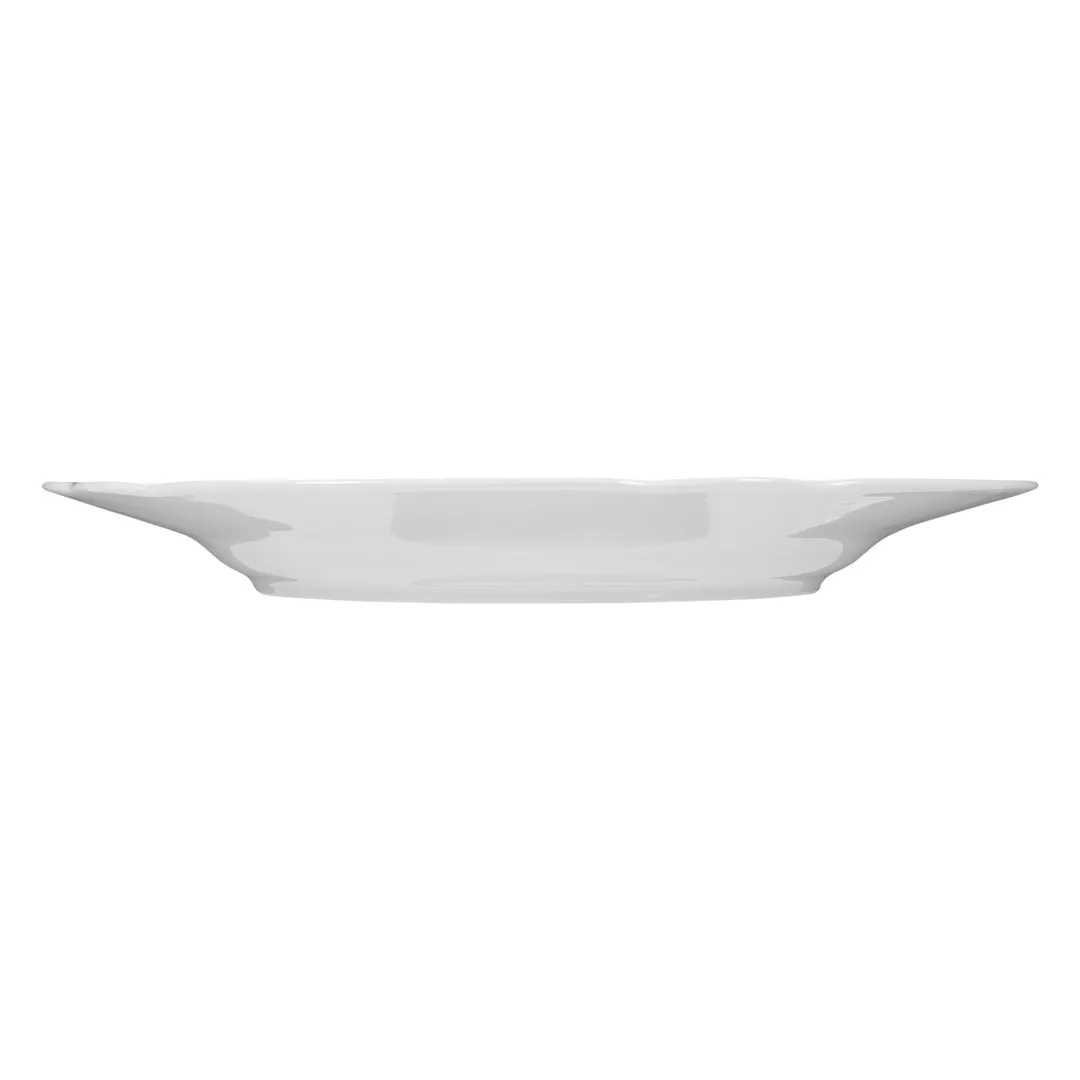 Seltmann 001-600653 - 10.5" Round Flat Edge Porcelain Dinner Plate, Salzburg Style, 10-1/2" Diameter