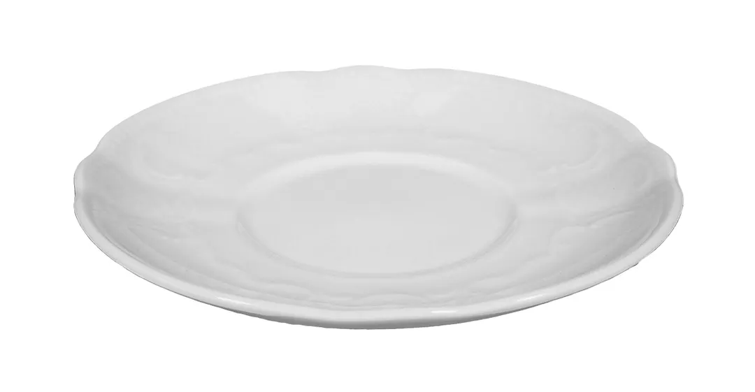 Seltmann 001-601953 Saucer, 6.38" Round Porcelain Combi Design, Salzburg Made China Cup Set