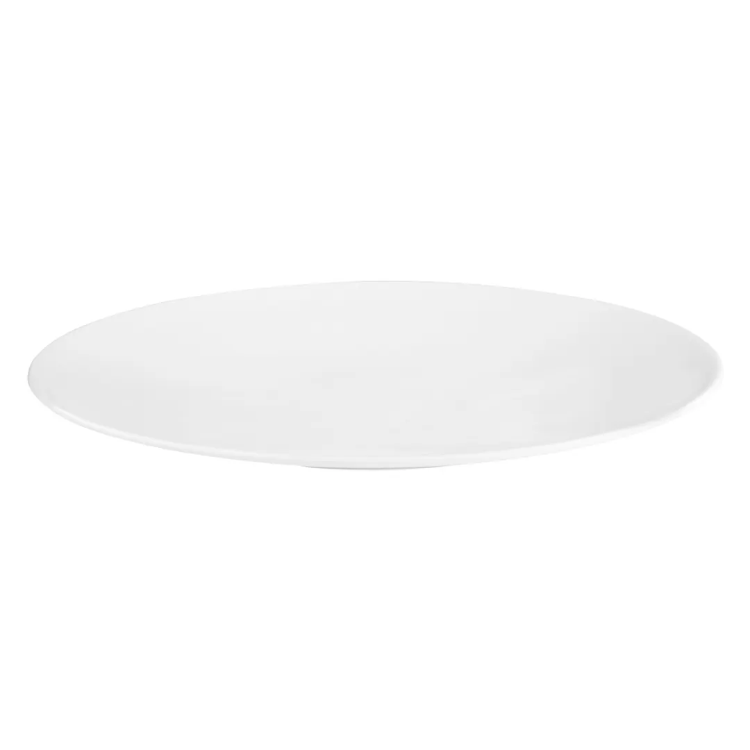 Seltmann 001-729470 - 12" Round Porcelain China Plate for Coup Fine Dining, Elegant Dinnerware