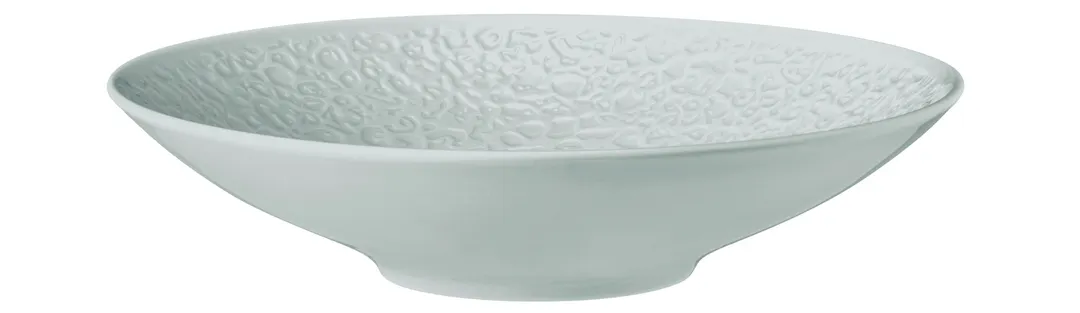 Mikasa 001-771045 Nori Blue Porcelain China Bowl, 9" 33.8oz Relief Design