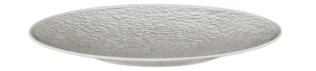 Mikasa 001-773870 China Plate, 8.46" Relief, Grey, Porcelain, Nori - Dishwasher Safe