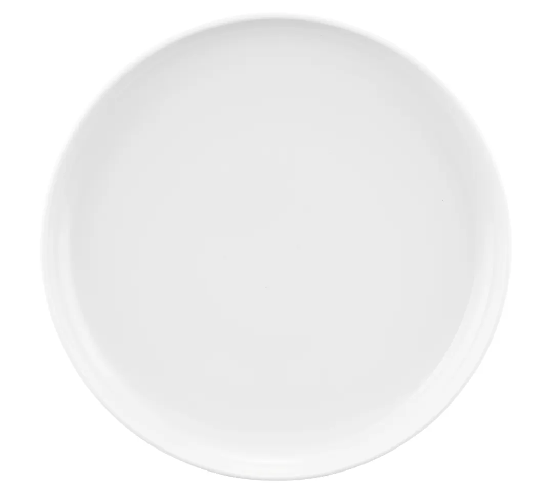 Seltmann 001-776249 Plate – 10.5" Diameter, 33.8 Oz, Deep Rim, White Porcelain Dinnerware