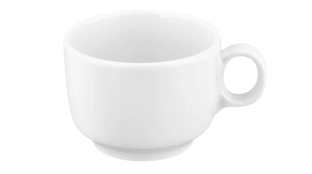 Seltmann 001-776253 - White Porcelain Sento Cup, 4.33" (7.1 oz) Classic Dinnerware, Fine China
