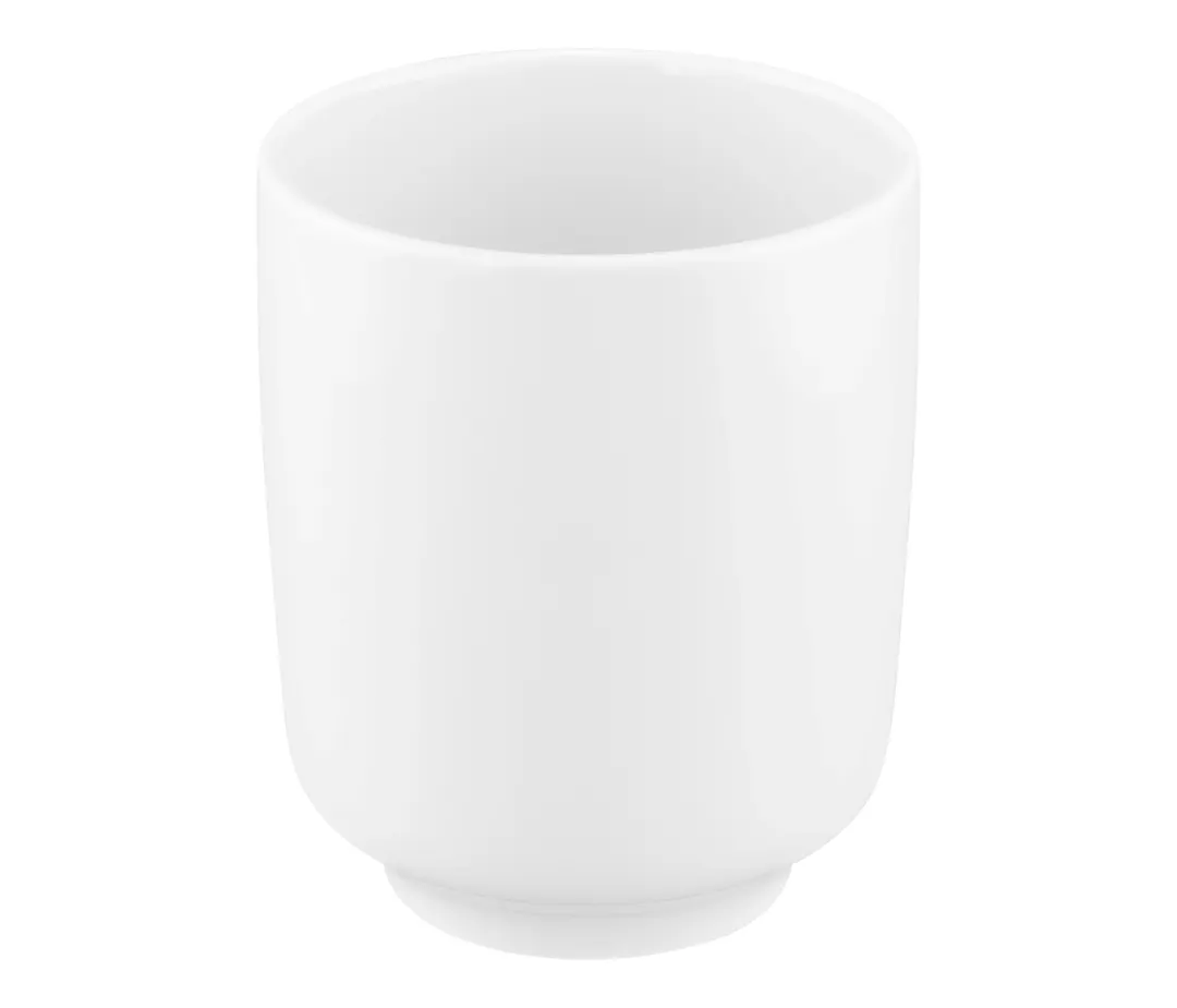 Seltmann 001-776259 China Mug, 3.5" 13.5 oz Handless White Porcelain Sento